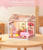 Sakura Japanese Bedroom Miniature House Kit – DIY Dollhouse - Image 7