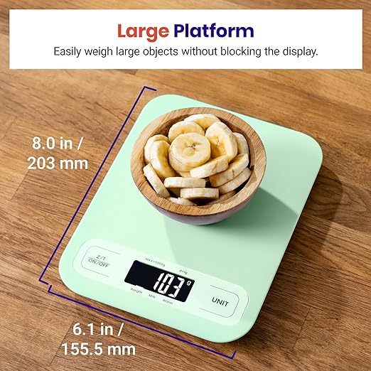Etekcity Food Kitchen Scale, Digital Grams and Ounces, Large | Tare function - Image 5