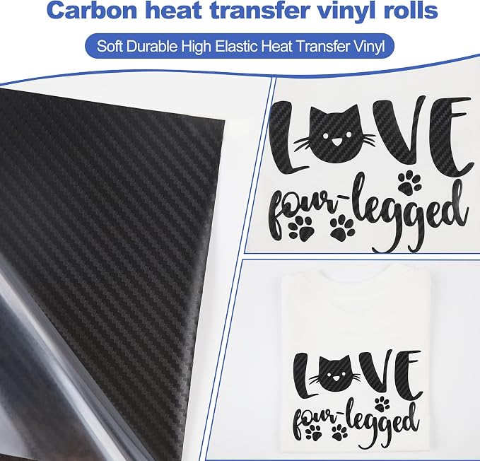 guangyintong Heat Transfer Vinyl Carbon Black HTV Rolls, HTV Vinyl - Image 6