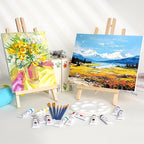 ESRICH 6 PCS 16 Inch Wood Easels, Tabletop Easel - Image 5