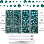10000Pcs 2-Boxes Mixed Size Hot Fix Round Crystals Gems Glass Stones Hotfix - Image 3