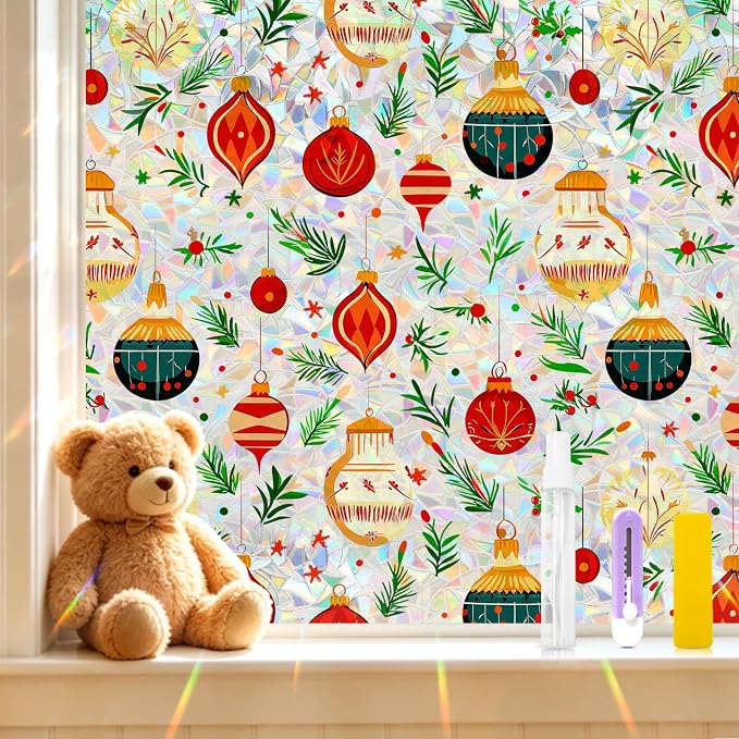 SOMWISE Rainbow Window Privacy Film, Heat Control, UV Blocking, Anti-Glare by somwise