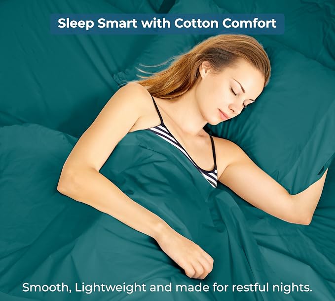 Royale Linen 100% Organic Cotton California King Flat Sheet Only - Image 9