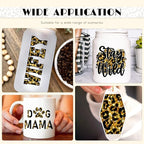 Tintnut Leopard Permanent Vinyl 8 Sheets 12x10in Golden Adhesive Vinyl | - Image 5