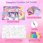 JoyCat Paint with Water Coloring Books & Shimmer Art | Princess Art & Craft - Image 5