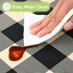 Smiry Oval Table Cloth, Waterproof Vinyl Tablecloth - Image 3