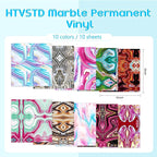 Color Intrigue Patterned Permanent Adhesive Vinyl 10pcs 12'' x 10'' | - Image 2