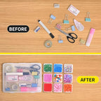 Bead Organizer Box, Craft Storage Box Features Hinged Lid and Labels, Mini Boxes - Image 3