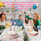 Pickmesh 400 Pcs Thank You Party Plates and Napkin Decoration We Appreciate You - Image 6