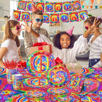 Tie Dye Birthday Party Supplies, Tie Dye Party Decorations - Image 2