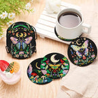 EWJRNSF 10 PCS Butterfly Diamond Art Coasters Kit - Image 6