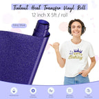 Tintnut Royal Blue Heat Transfer Vinyl Roll, easy cut & weed, stretch washable - Image 2