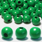 240PCS Green Wooden Beads 16mm by Dabaiitechann
