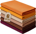 HaoFeiJH 6 Rolls 8"x20" Soft Felt Fabric Sheets, 1.6mm Thick, and Projects by HaoFeiJH