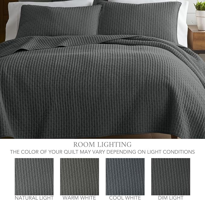 Levtex Home Cross Stitch Reversible King Bedspread Set - Image 4