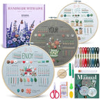 ETSPIL Embroidery Kit for Beginners, 4K Step-by-Step Video, Gift | 33 Stitches by ETSPIL