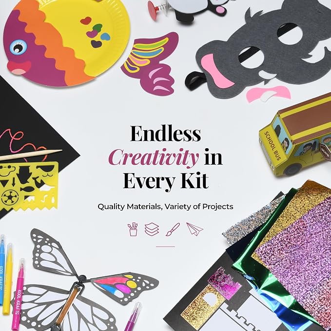 20 Arts & Crafts Kit for Kids, All-Inclusive, No Mess Craft Kits & Supplies for - Image 6