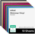 Cricut Shimmer Vinyl – Permanent, Party Sampler - 12 in x 12 in by Unknown