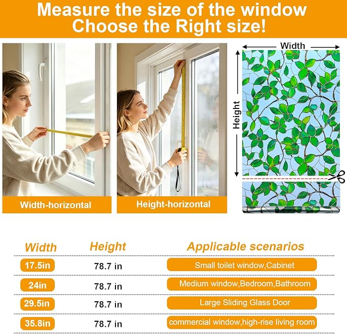 Countewol Privacy Window Film Upgraded 24H Day & Night Privacy Heat Insulation - Image 8