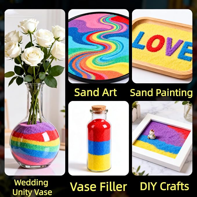 Emineyo Colored Sand, Craft Sand, Premium Fine Grained Color Sand - Image 8