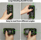 Huepar Dual Laser Measuring Tool, 656Ft Green-Beam Bilateral Digital Laser - Image 9
