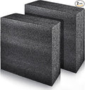 2 PCS Polyethylene Foam Block 12 x 10 x 3.5 In Black Packing Sheet, Thick Foam by Akamino