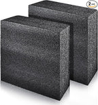 2 PCS Polyethylene Foam Block 12 x 10 x 3.5 In Black Packing Sheet, Thick Foam by Akamino