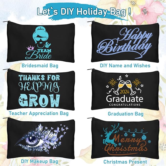 Legigo Blank Canvas Bag Zipper Pouch Makeup Bags Bulk - Image 4