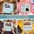 Joyberg Scrapbook 80 Pages, Scrapbooking Supplies 8 x 8 In, Scrapbook Album - Image 6