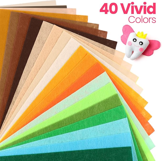 Reginary 120 Pcs 8 x 12 Inch & 8 x 35 Inch Felt Sheets Bulk - Image 5