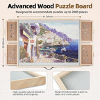ALL4JIG 2000 Pieces 2-in-1 Tilting&Rotating Puzzle Board - Image 2