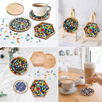DIY Mosaic Tiles Crafts Kits for Adults, Mixed Stained Glass Mosaic Kit - Image 6