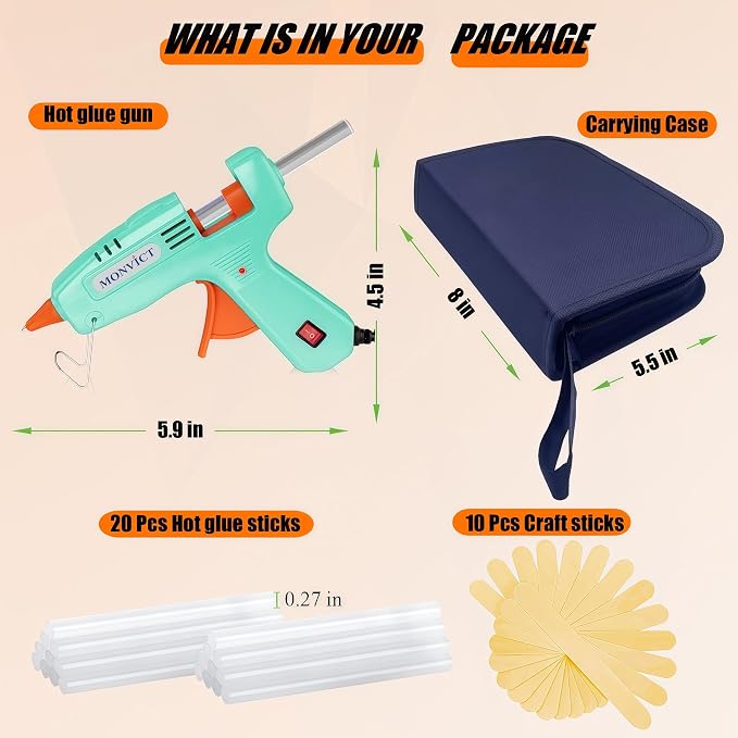 MONVICT Mini Hot Glue Gun Kit - Image 4