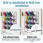 Spray Can Holder Storage Rack Wall Mounted, Metal Spray Paint Rack Organizer - Image 4