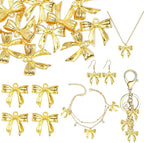 Bow Charms for Bracelet Jewelry Making Cute Bracelet Charms | 18Pcs, Bow Charms by Unknown