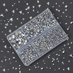 4000Pcs Mixed Size Hot Fix Round Crystals Gems Glass Stones Hotfix Flat Back - Image 5