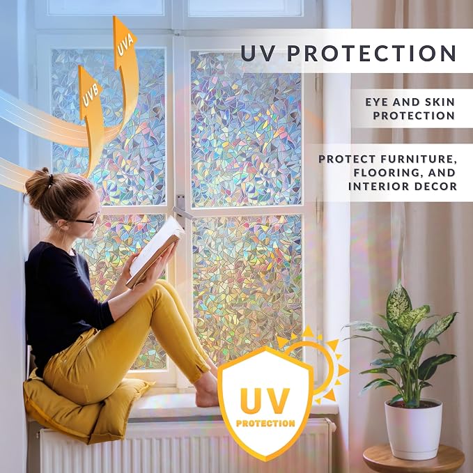 Mosaic Rainbow Light Effects Window Privacy Film by Artscape - Image 8