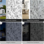 ADD.HERES Window Privacy Film, Colorful Floral Window Stickers, Removable DIY - Image 6
