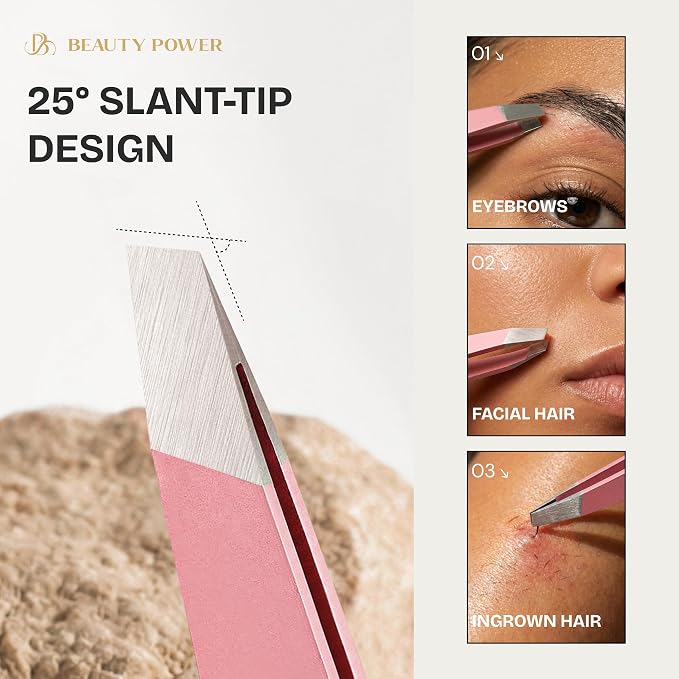Beauty Power Tweezers for Women Facial Hair: Ultra Precision Tweezers for Women - Image 2
