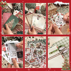 Christmas Scrapbooking Supplies Kit, Aesthetic New Year Festival Scrapbook Kits - Image 3