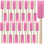 Bates- Foam Paint Brushes with Wood Handle, 1 Inch, 26 Pack, Sponge Brushes by BatesChoice