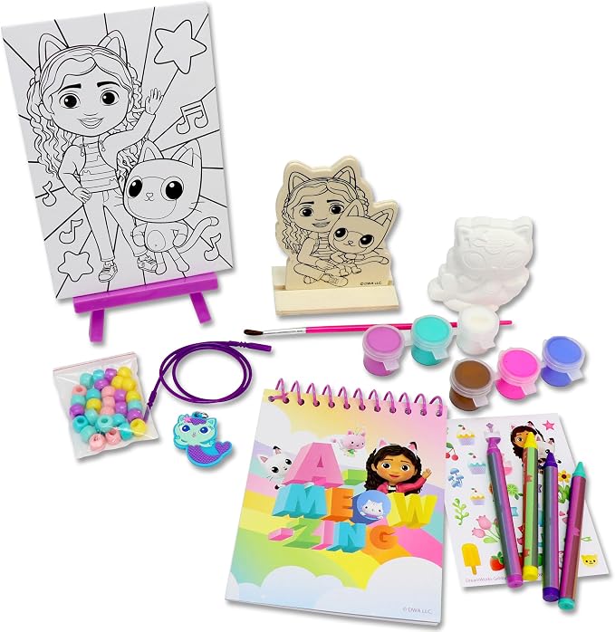 Tara Toys Gabby's Dollhouse 5-in-1 Creativity Tub Multi-Activity Art Kit - Image 5