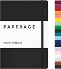 PAPERAGE Blank Journal Notebook, 160 Pages, Medium 5.6 in x 8 in by PAPERAGE