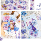 Doraking 60 Pieces Glitter Shiny Flower Stickers - Image 3
