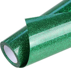TORC Green Glitter HTV Heat Transfer Vinyl Roll 12 inch x 5 ft Iron on Vinyl by TORC