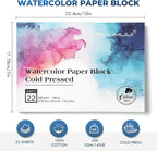 Watercolor Paper Block 7x10 Inch, Fuumuui 100% Cotton Watercolor Paper Pad of - Image 5