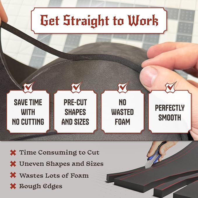 The Foamory's No Waste Full Round EVA Foam Dowel. 5mm x 2M Length. High-Density - Image 4