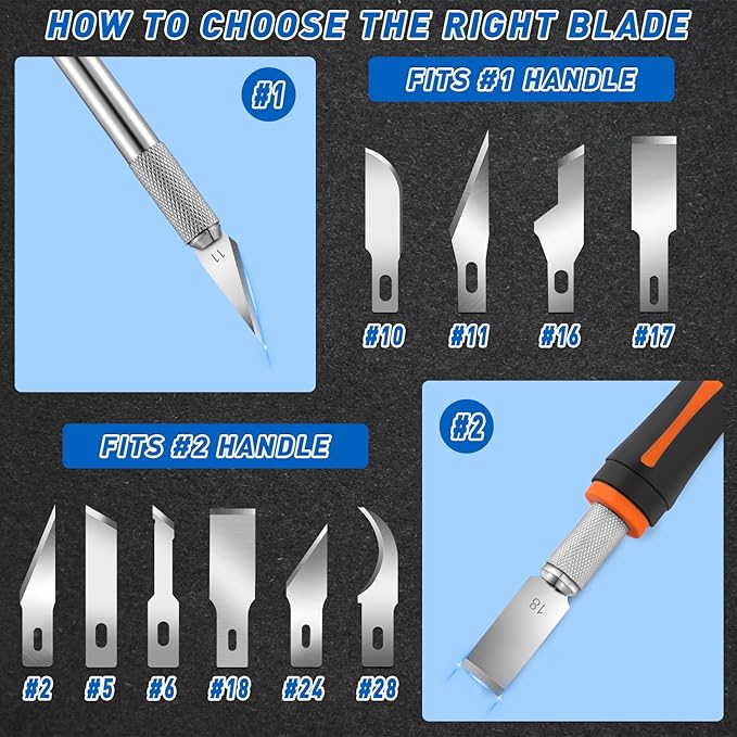 DIYSELF 100 Pack Exacto Blades #24 - Image 5