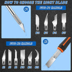 DIYSELF 100 Pack Exacto Knife Blades #2 | Hobby Knife Replacement Blades | - Image 5