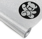 DUEUIOE Silver Glitter HTV Heat Transfer Vinyl Roll by Unknown